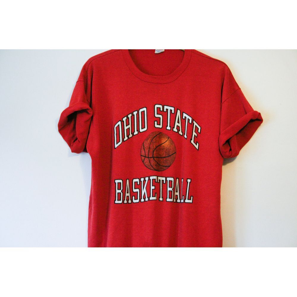 Vintage The Ohio State Buckeyes University OSU Basketball Champion T Shirt XL - Picture 2 of 4